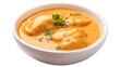 © JP STUDIO LAB - Spiced dumplings in a bowl of kadhi, creamy yellow curry, garnished with herbs, served with rice and naan, traditional Indian meal, warm and inviting food presentation