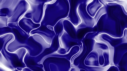 Wall Mural - abstract wavy pattern in deep blue tones, creating a fluid and dynamic visual effect.