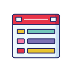 modal vector icon stock illustration