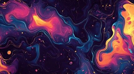 Abstract Melting Patterns Background - Colorful Liquid Design