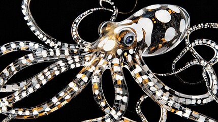 Sticker -   Octopus Sculpture