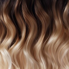 Wall Mural - Closeup of a woman's hair color and texture