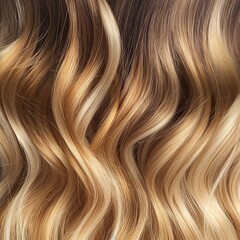 Wall Mural - Closeup of a woman's hair color and texture