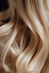 Wall Mural - Closeup of a woman's hair color and texture