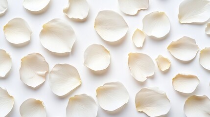 Poster -  A single white flower stands out on a white background, surrounded by a sea of white blossoms