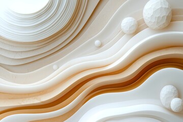 Poster - A natural touch is added by texturing marble, wood, and stone.