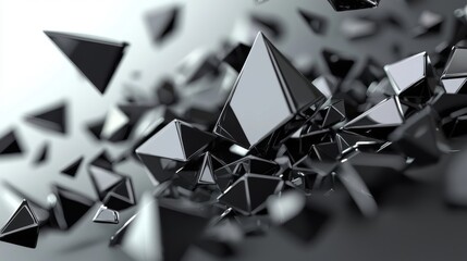 Poster - Black modern abstract wallpaper background for modern wallpapers