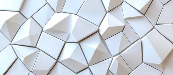 Poster - Geometric abstract background with seamless polygonal mosaic gradient texture.