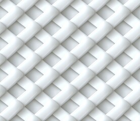 Poster - Origami paper style hexagonal geometric pattern in white on a 3D rendering background.