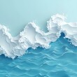 © Tatiana - 3d waves on flat background