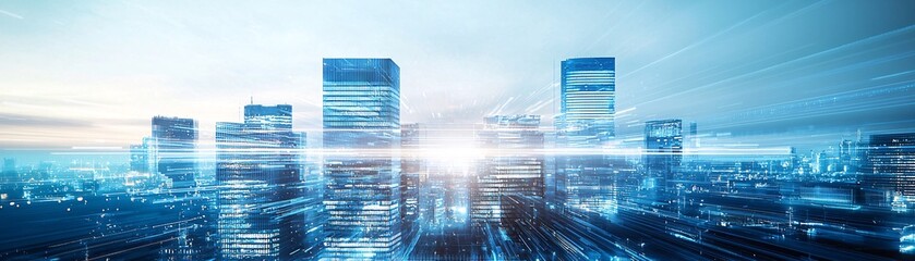 Poster - 11. smart city, ai governance, digital infrastructure, futuristic urban design
