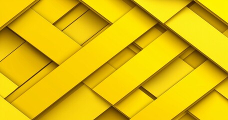 Poster - Yellow triangles in a creative geometric art pattern, modern art business background in brown and yellow