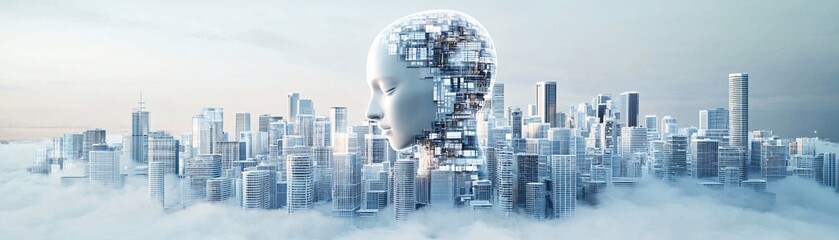 Poster - 18. ai-powered city, advanced infrastructure, digital integration, futuristic technology