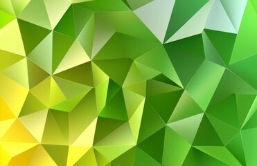 A geometric triangle pattern with a green abstract texture. Vector