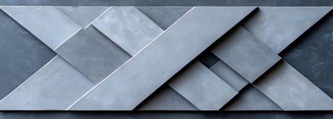 Poster - Abstract background design with black texture, geometric white triangle shapes, rectangle banners or gray papers, abstract modern art pattern for products or websites.