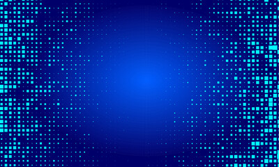 Fototapete - The abstract halftone background consists of different dots.