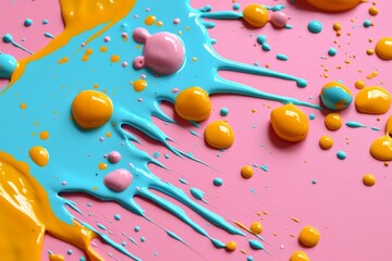 Wall Mural - stunning watercolor and acrylic abstract backdrop. splashes of paint and wet effects are lovely. a p