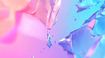 Poster - Background with futuristic glitches, video damage glitch effect for the VHS, abstract textures with pixel noise glitches
