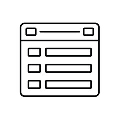 Wall Mural - Modal vector icon stock illustration