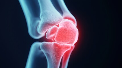 Anatomical Illustration of a Human Knee Joint