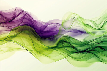 New bright colors green and purple abstract modern