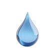© xinyuan - 3D blue water drop shape isolated on transparent background
