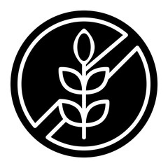 Poster - Gluten Free Food Icon Style