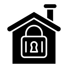 Wall Mural - Home Security Icon Style