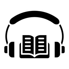 Poster - Audio Book Icon Style