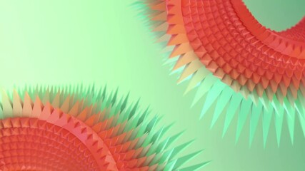 Poster - Loop animation of a figure in the shape of a Moebius ring. 3d rendering