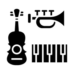 Poster - Instrument Icon Style