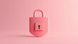 © sknab - Minimalist 3D Security Shield Icon with Padlock and Password for Data Privacy and Protection