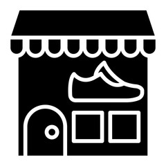 Wall Mural - Shoe Shop Icon Style