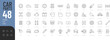 © Giorgi - Car Parts line Editable Icons set. Vector illustration in thin line modern style of car structure related icons: body parts, engine types, gearbox, internal parts, and more. Isolated on white