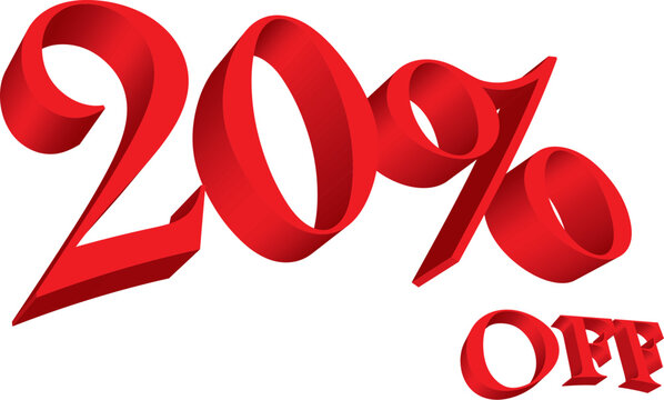 20% OFF TYPOGRAPHY
