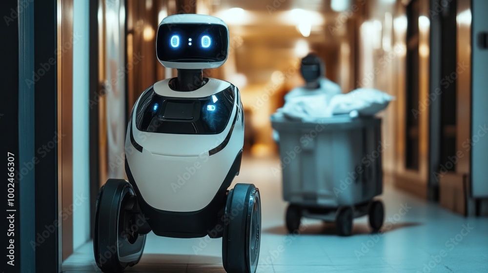 AI technology deployed in emergency situations, with robots assisting ...
