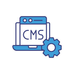 CMS vector icon stock illustration