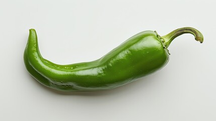 A green chili pepper.