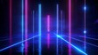 © Tackey - Futuristic neon lights create an immersive digital landscape, vibrant colors reflecting in a sleek floor.