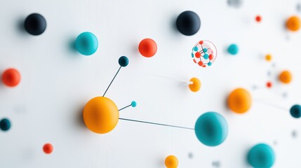 Canvas Print - A whiteboard filled with colorful illustrations of different scientific diagrams, showcasing the learning process.