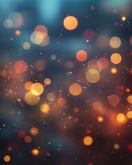 Poster - Blurred abstract background with bokeh lights