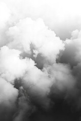 Poster - Abstract background featuring a gradient of white and grey clouds