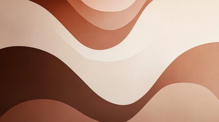 Poster - Abstract background featuring soft milk chocolate hues with a minimalist pastel color scheme