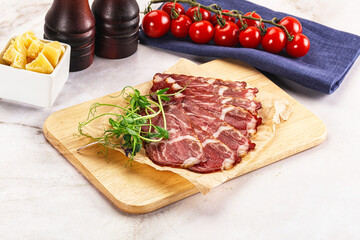 Wall Mural - Italian pork sausage - prosciutto crudo