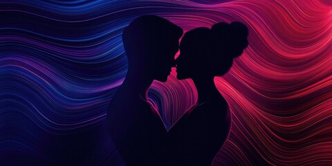 Poster - Abstract concept of modern love featuring romantic background templates suitable for design use