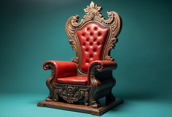 antique armchair isolated