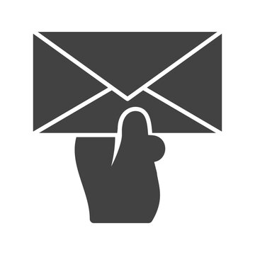 Hand Actions Glyph illustration