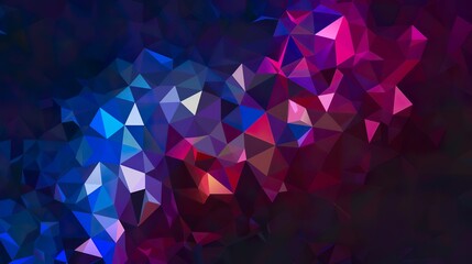 Poster - blue_fashionable_and_colorful_polygon_geometry