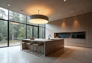 modern kitchen interior