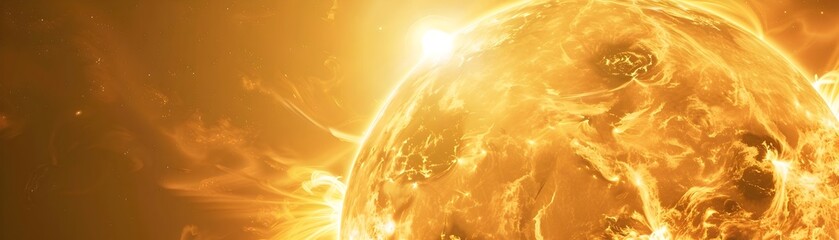 Wall Mural - radiant sun as a celestial pearl bathing the universe in warmth and light